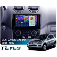 Штатная магнитола Teyes CC4 Pro 2k 8+128 Gb Mercedes-Benz ML GL ML350 GL320 X164 2005-2009 (F1) 9"