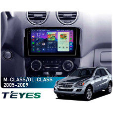 Штатная магнитола Teyes CC4 Pro 2k 8+128 Gb Mercedes-Benz ML GL ML350 GL320 X164 2005-2009 (F1) 9"