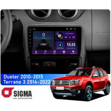 Штатная магнитола Sigma E9232 2+32 Gb Renault Duster 1 2010-2015 / Nissan Terrano 3 2014-2022 9"