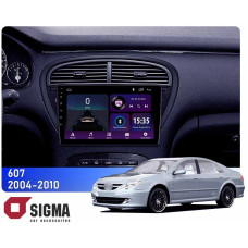 Штатная магнитола Sigma E9232 2+32 Gb Peugeot 607 2004-2010 9"