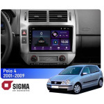 Штатная магнитола Sigma E9232 2+32 Gb Volkswagen Polo 4 Mk4 2001-2009 (F2) 9