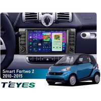 Штатная магнитола Teyes CC4 Pro 2k 8+128 Gb Mercedes-Benz Smart Fortwo 2 2010-2015 (F2) 9"