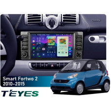 Штатная магнитола Teyes CC4 Pro 2k 8+128 Gb Mercedes-Benz Smart Fortwo 2 2010-2015 (F2) 9"