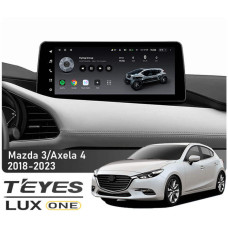 Штатна магнітола Teyes LUX ONE 4+32 Gb Mazda 3 Axela 4 BP 2018-2023 (B) 12.3"