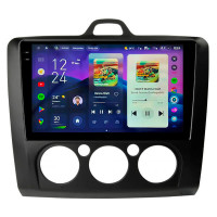 Штатная магнитола Teyes CC4 Pro 2k 8+128 Gb Ford Focus 2004-2014 MT AC Black 9"