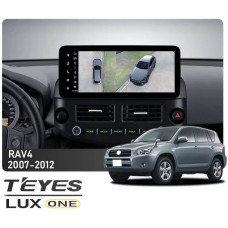Штатна магнітола Teyes LUX ONE 6+128 Gb 360° Toyota RAV4 XA30 2007-2012 12.3"