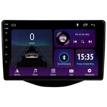 Штатна магнітола Sigma E9232 2+32 Gb Peugeot 108/Toyota Aygo B40 2014-2021 (F2) 9"