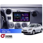 Штатная магнитола Sigma E9232 2+32 Gb Toyota Matrix 2 E140 2008-2014 9