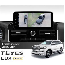Штатная магнитола Teyes LUX ONE 6+128 Gb 360° Toyota Land Cruiser 11 200 2007-2015 (D) 12.3"