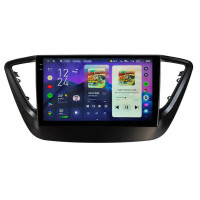 Штатная магнитола Teyes CC4 Pro 2k 12+256 Gb Hyundai Solaris 2/Verna/Accent 2016-2018 Black 9"