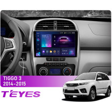 Штатная магнитола Teyes CC3 2k 6+128 Gb 360° Chery Tiggo 3 2014-2015 10"