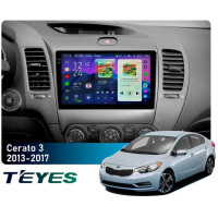 Штатная магнитола Teyes CC4 2k 6+64 Gb Kia Cerato 3 YD 2013-2017 (F1) (C) 9"