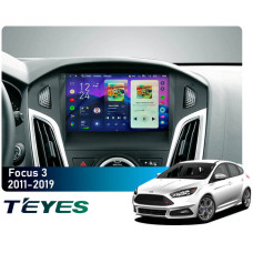 Штатная магнитола Teyes CC4 Pro 2k 8+128 Gb Ford Focus 3 (Mk3) 2011-2019 9"