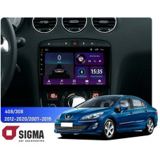 Штатная магнитола Sigma E9232 2+32 Gb Peugeot 408 1 T7 2012-2020, 308 2007-2015 9"