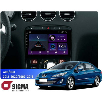 Штатная магнитола Sigma E9232 2+32 Gb Peugeot 408 1 T7 2012-2020, 308 2007-2015 9"