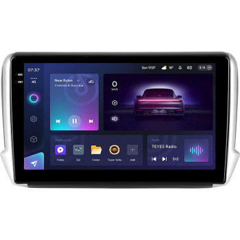 Штатна магнітола Teyes CC3 2k 4+64 Gb Peugeot 2008 1 208 (1 Din) 2013-2020 10"