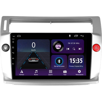 Штатна магнітола Sigma E9232 2+32 Gb Citroen C4 LA LC C-Triomphe C-Quatre 2004-2014 9"