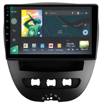 Штатна магнітола Sigma X10464 4+64 Gb Peugeot 107/Toyota Aygo 2005-2014 10"