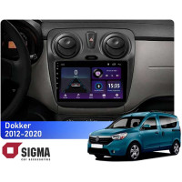 Штатная магнитола Sigma E9232 2+32 Gb Renault Dokker 2012-2020 9"