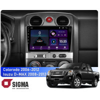 Штатная магнитола Sigma E9232 2+32 Gb Chevrolet Colorado 2006-2012 / Isuzu D-MAX MU-71 2008-2012 9"
