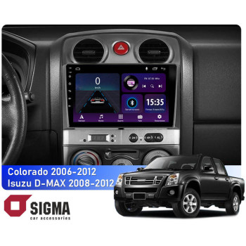 Штатна магнітола Sigma E9232 2+32 Gb Chevrolet Colorado 2006-2012 / Isuzu D-MAX MU-71 2008-2012 9"