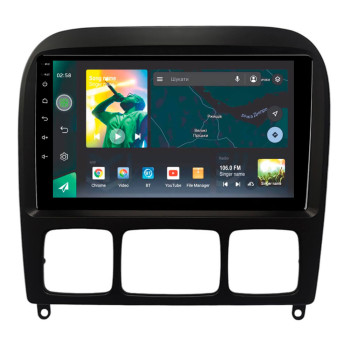 Штатна магнітола Sigma X9464 4+64 Gb Mercedes-Benz S-Class W220 2006+ Black 9"