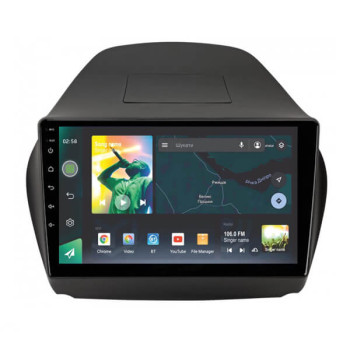 Штатна магнітола Sigma X10464 4+64 Gb Hyundai ix35/Tucson 2010-2015 Black 10"