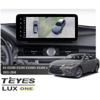 Штатная магнитола Teyes LUX ONE 6+128 Gb 360° Lexus ES ES200 ES250 ES300h ES350 XV60 6 2012-2018 (A) 12.3"