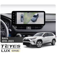 Штатная магнитола Teyes LUX ONE 6+128 Gb 360° Toyota RAV4 5 XA50 2018-2023 12.3"