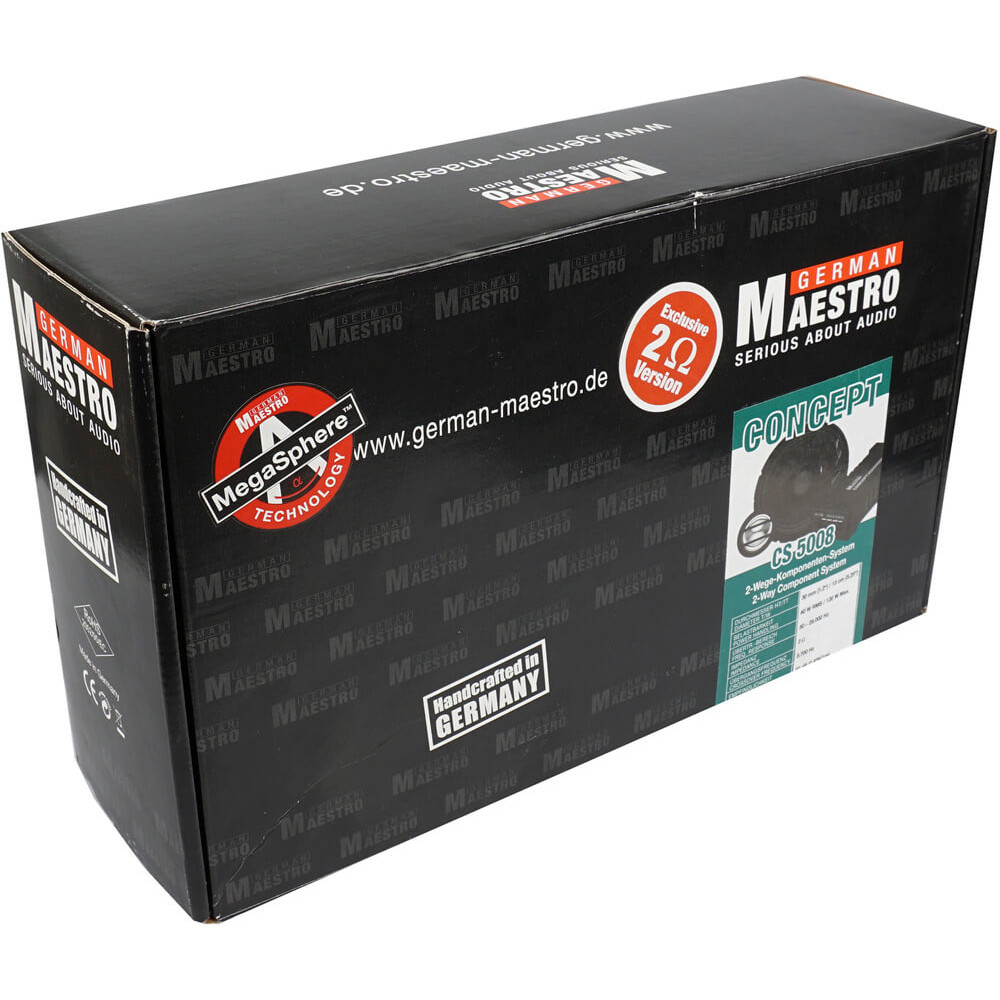 Коаксиальная автоакустика German Maestro CS 5008 IV 2Ohms (Installer Version)