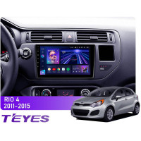 Штатная магнитола Teyes CC3 6+128 Gb 360° Kia RIO 4 K3 2011-2015 9"