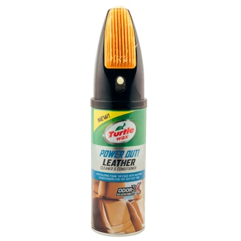 Очищувач-кондиціонер для шкіри TURTLE WAX Leather Cleaner зі щіткою аерозоль 400 мл (52895) Очищувач-кондиціонер для шкіри TURTLE WAX Leather Cleaner зі щіткою аерозоль 400 мл (52895)