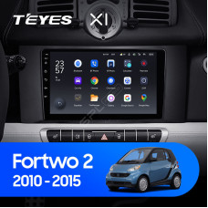 Teyes X1 2+32Gb Wi-Fi Mercedes Benz Smart Fortwo 2 2010-2015 9" Штатная магнитола