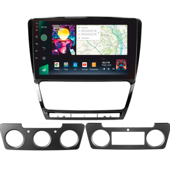 Штатна магнітола Sigma Pro 10464 4+64 Gb Skoda Octavia 2 A5 2008-2013 Black 10"