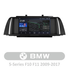 AMS T910 BMW 5 Series F10 F11 CIC 2009-2013 9" Штатна магнітола