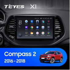 Teyes X1 2+32Gb Jeep Compass 2 MP 2016-2018 10" Штатна магнітола