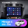 Teyes CC3 Mitsubishi Mirage 6 2012-2018 9" Штатная магнитола