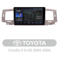 AMS T910 Toyota Corolla 9 E120 2004-2006 9" Штатная магнитола