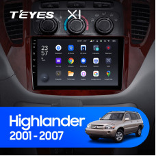 Teyes X1 2+32Gb Toyota Highlander 1 XU20 2001-2007 9" Штатная магнитола