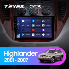 Teyes CC3 Toyota Highlander 1 XU20 2001-2007 9" Штатна магнітола