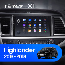 Teyes X1 2+32Gb Toyota Highlander 3 XU50 2013-2018 10" Штатная магнитола