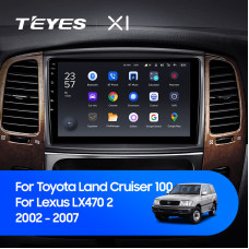 Teyes X1 2+32Gb Toyota Land Cruiser LC 100-A 2002-2007 9" Штатная магнитола