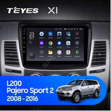Teyes X1 2+32Gb Wi-Fi Mitsubishi Pajero Sport 2 L200 Triton 2008-2016 9" Штатная магнитола