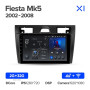 Teyes X1 2+32Gb Wi-Fi Ford Fiesta Mk VI 5 Mk5 2002 - 2008 9" Штатная магнитола