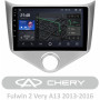 AMS T910 Chery Fulwin 2 Very A13 2013 - 2016 9" Штатна магнітола