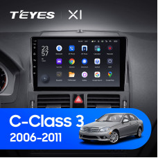 Teyes X1 2+32Gb Mercedes Benz C Class 3 W204 S204 9" Штатная магнитола