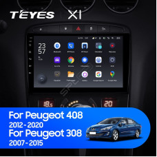 Teyes X1 2+32Gb Wi-Fi Peugeot 408 1 T7 2012-2020 For Peugeot 308 2007-2015 9" Штатная магнитола