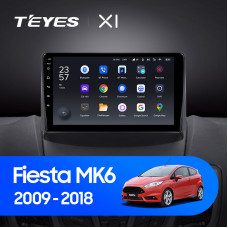 Teyes X1 2+32Gb Ford Fiesta 6 Mk 6 2008-2013 9" Штатная магнитола