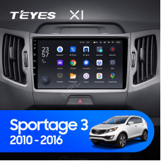 Teyes X1 2+32Gb Wi-Fi Kia Sportage 3 SL 2010-2016 9" Штатная магнитола