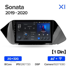 Teyes X1 2+32Gb Hyundai Sonata DN8 (1 Din) 2019-2020 10" Штатна магнітола